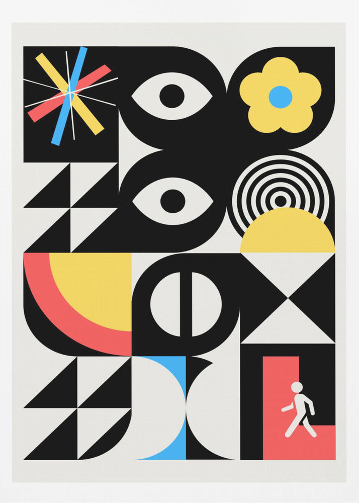 Maximalistisches geometrisches surreales Design | Poster