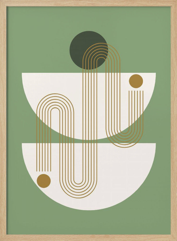 Minimalistiska linjer och geometriska former | Poster