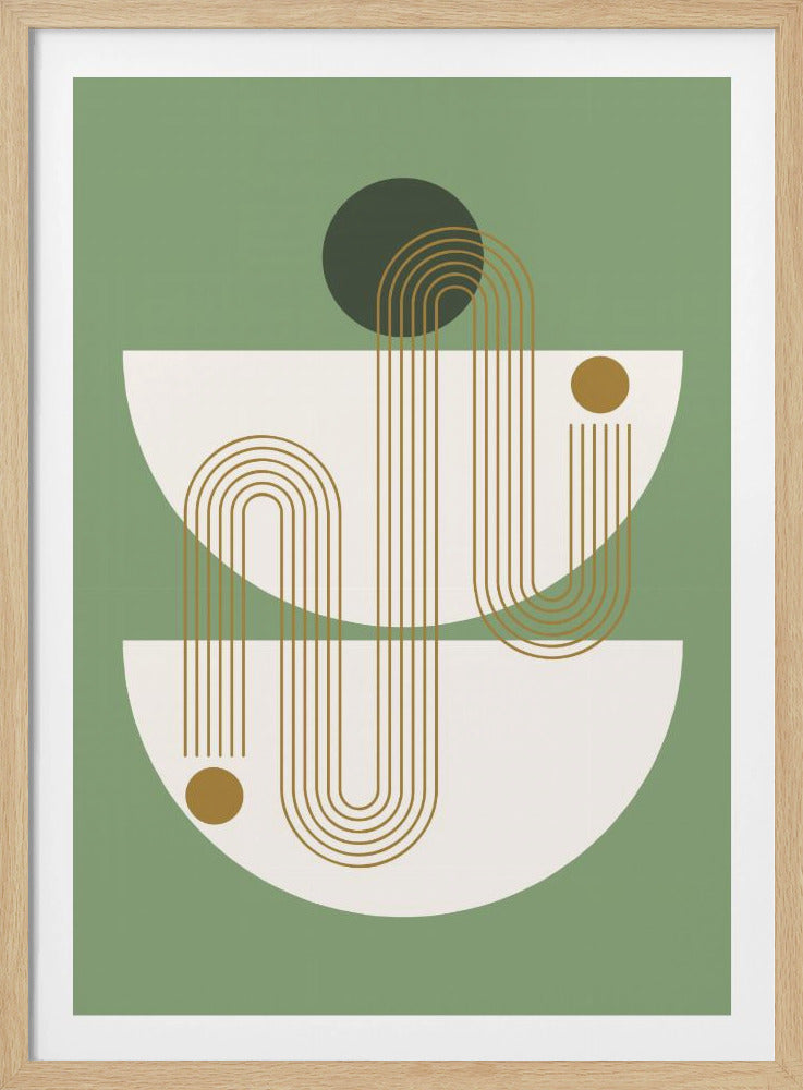 Minimalistiska linjer och geometriska former | Poster