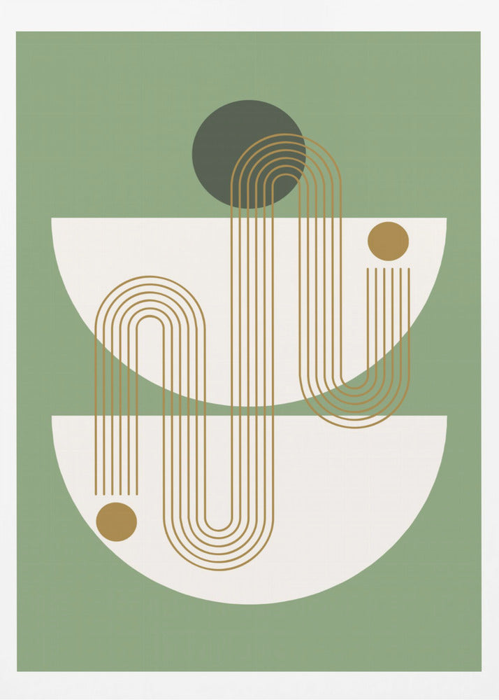 Minimalistiska linjer och geometriska former | Poster