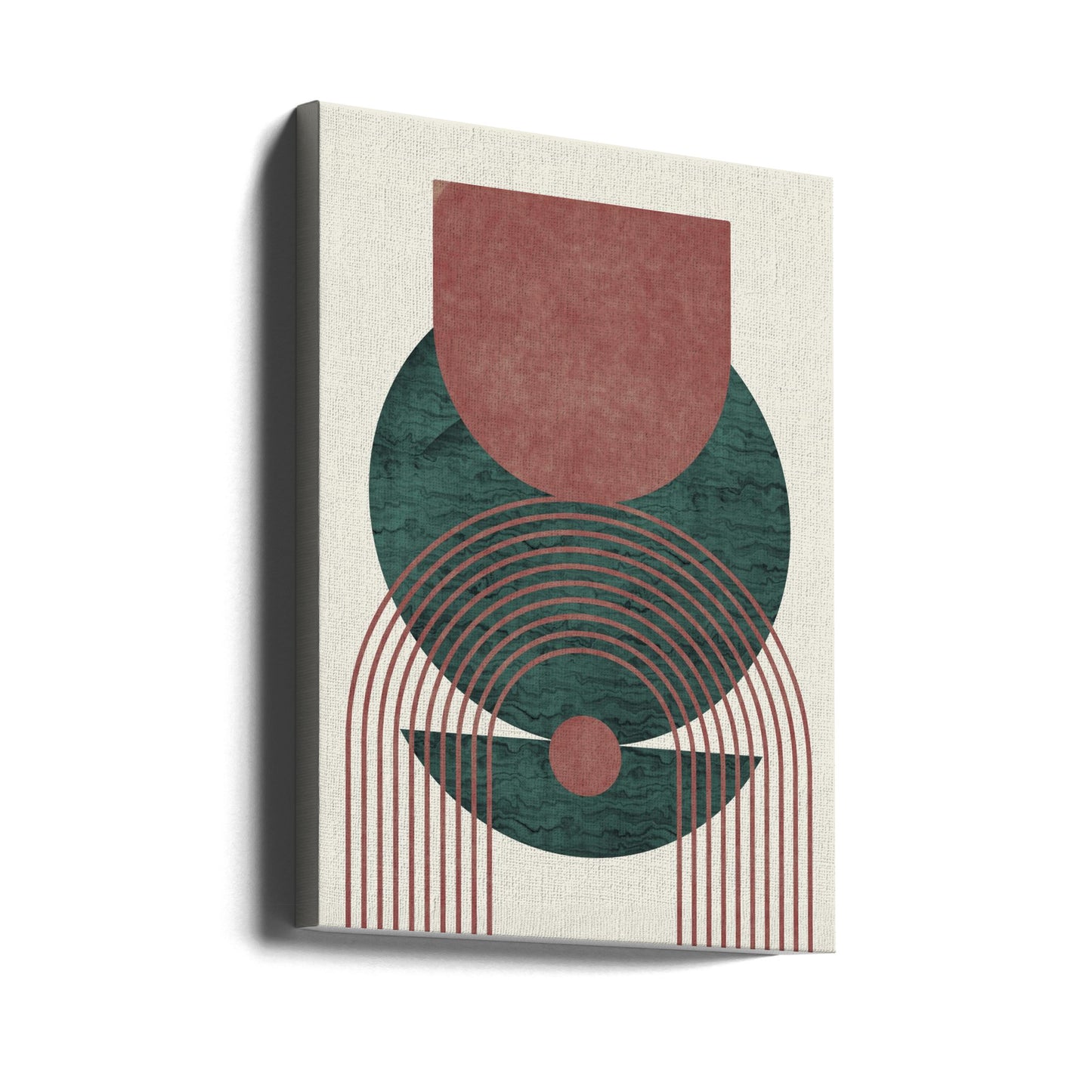 Geometrisk design av akvamarinmarmor | Canvas