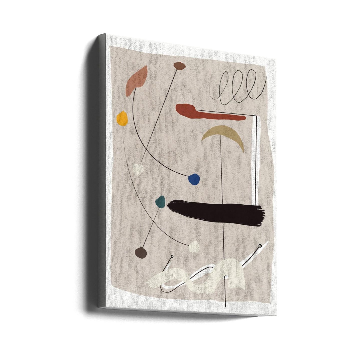 Minimalistic Lines and Colorful Shapes | Canvas