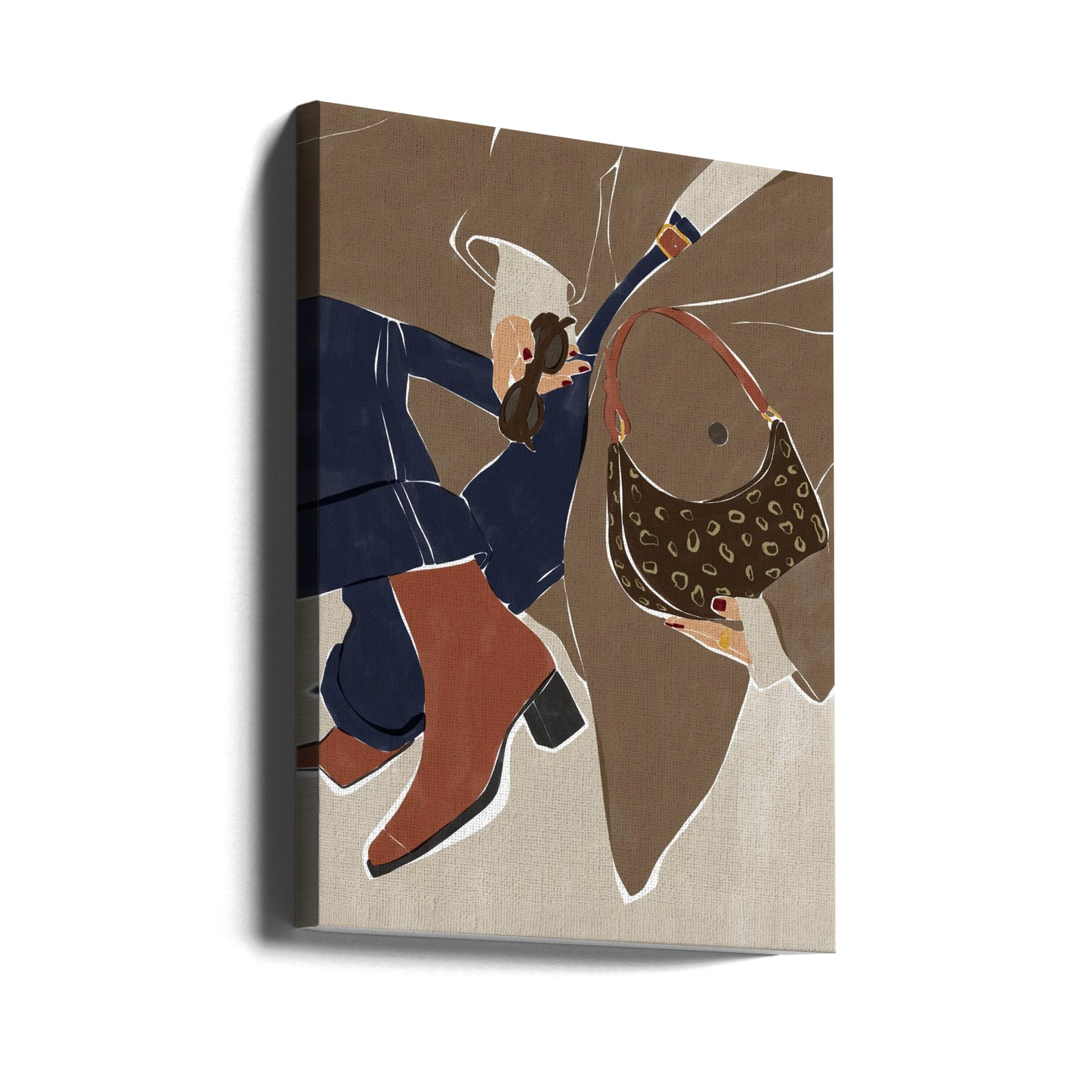 Impression artistique sur le thème de la mode d'automne par Ivy Green Illustrations | Tableaux sur Toile