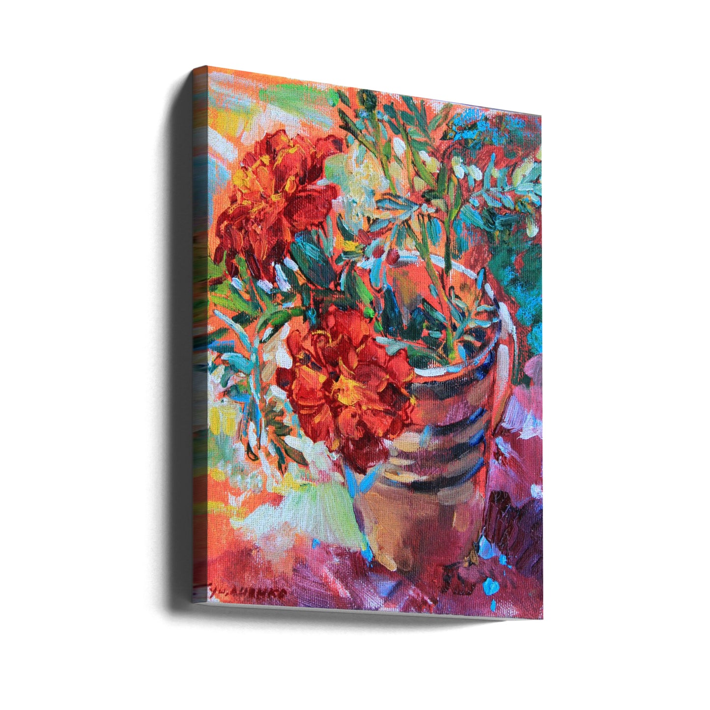 Tagetes i en kopp | Canvas