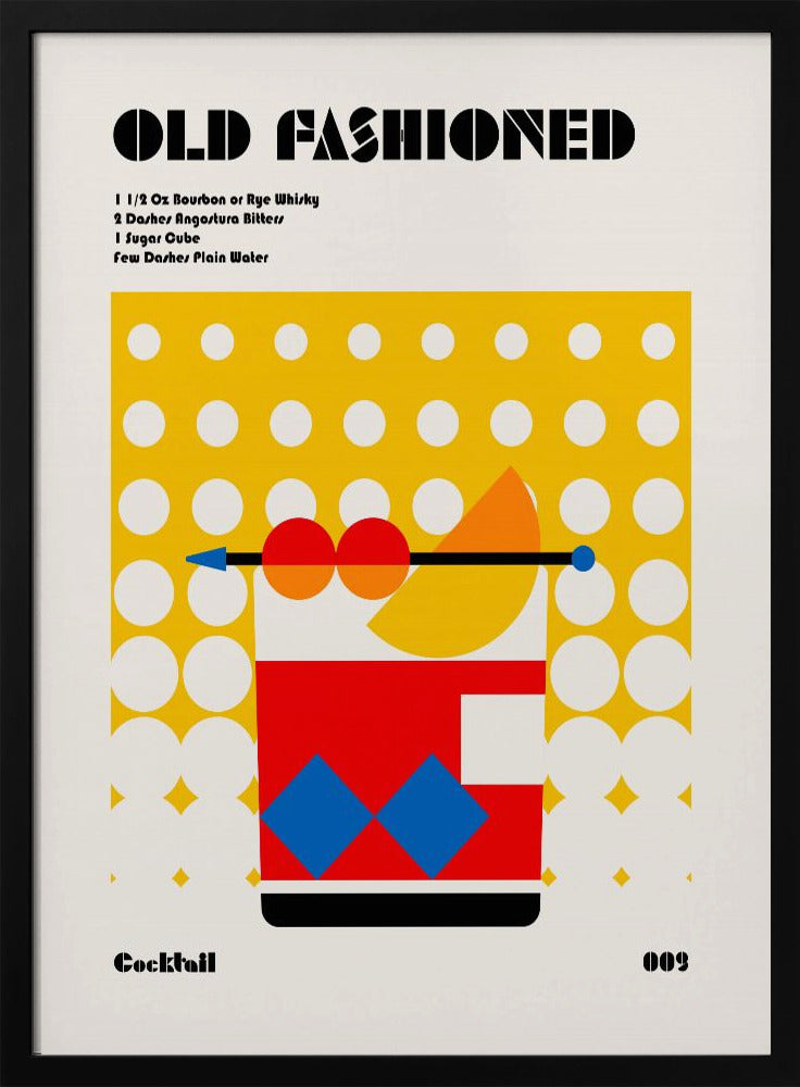 Gammaldags Bauhaus-cocktail | Poster