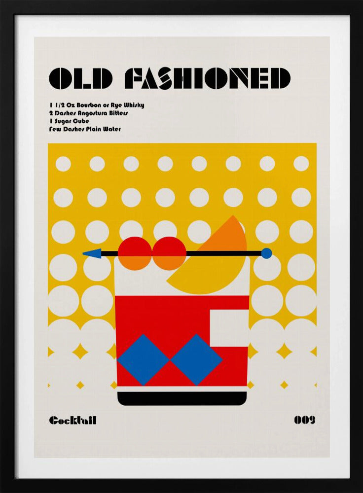 Gammaldags Bauhaus-cocktail | Poster