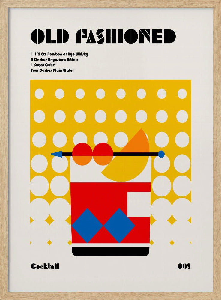Gammaldags Bauhaus-cocktail | Poster