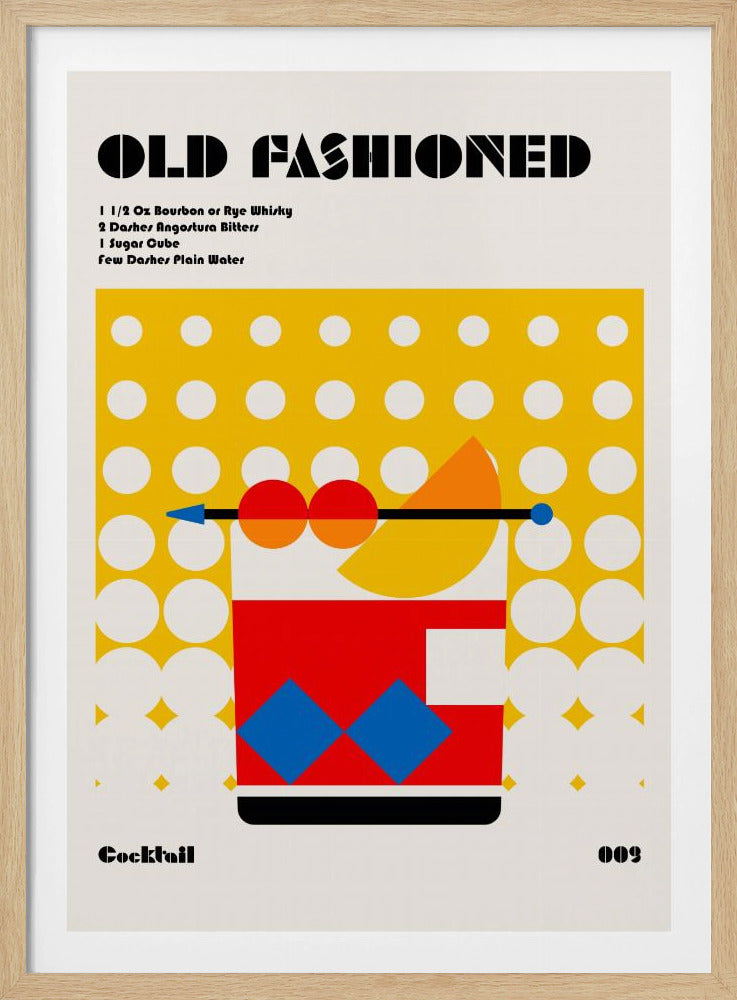 Gammaldags Bauhaus-cocktail | Poster