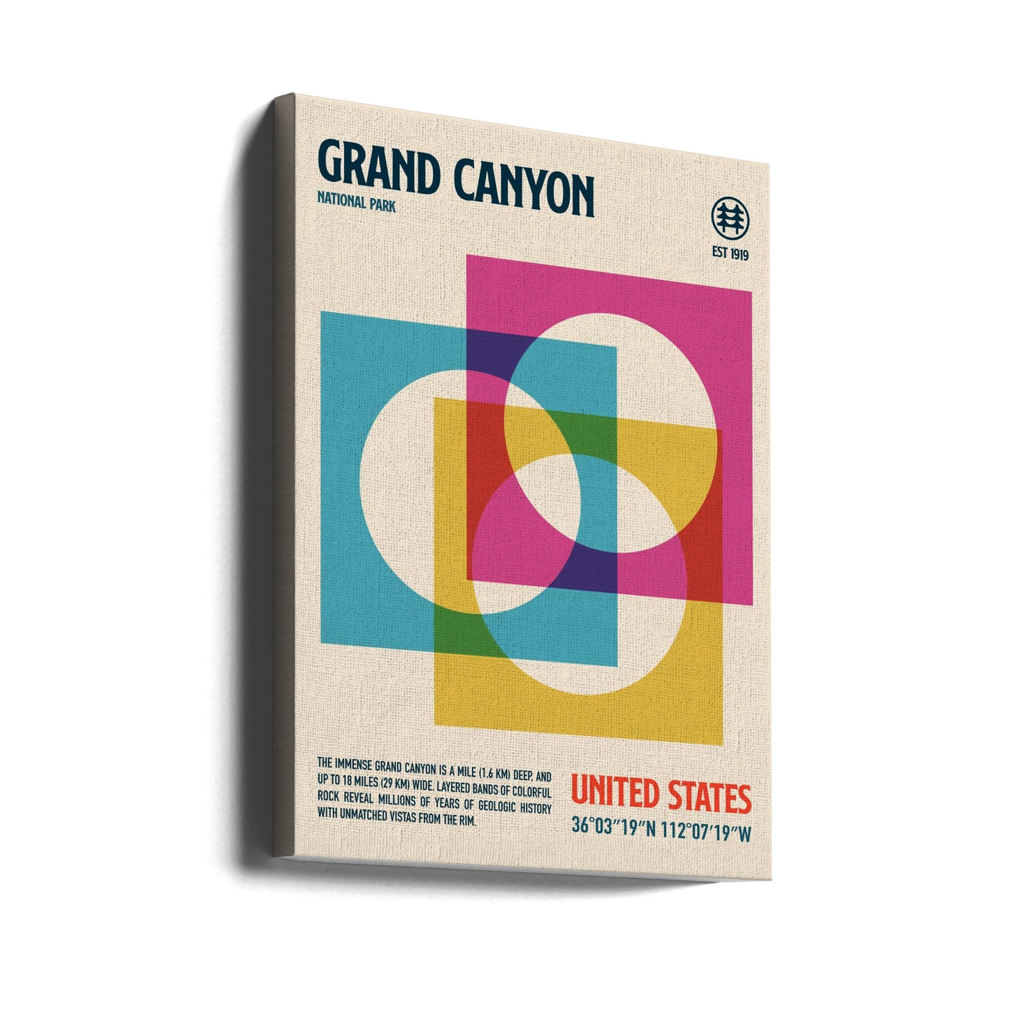 Grand Canyon National Park Travel Poster | Canvas