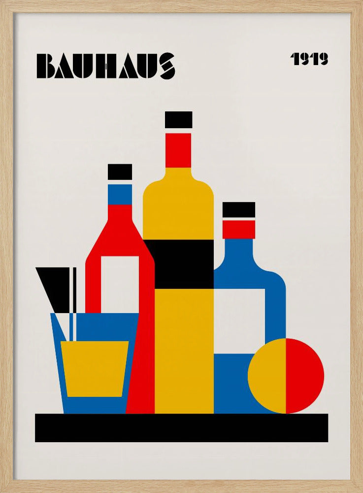 Bauhaus Wine Print | Poster