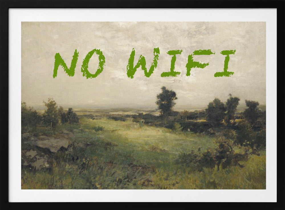 Kein WLAN / Ölgemälde Landschaft | Poster