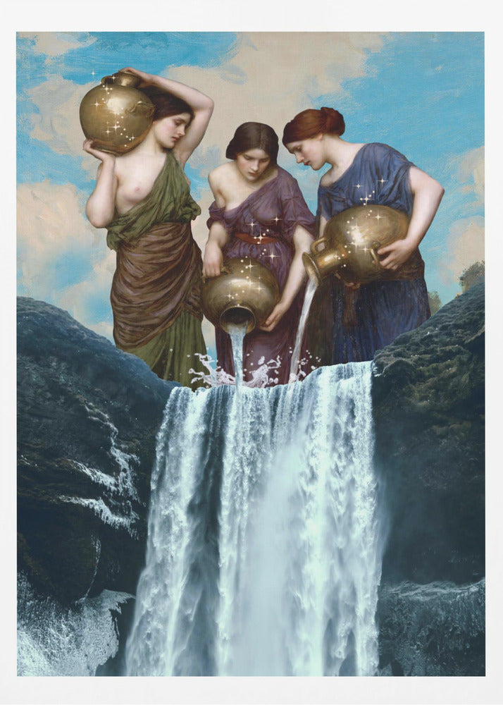 Magischer Wasserfall | Poster - Kunstdruck