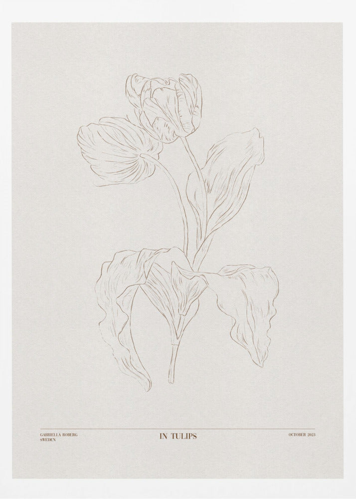 In Tulpen (braun) | Poster