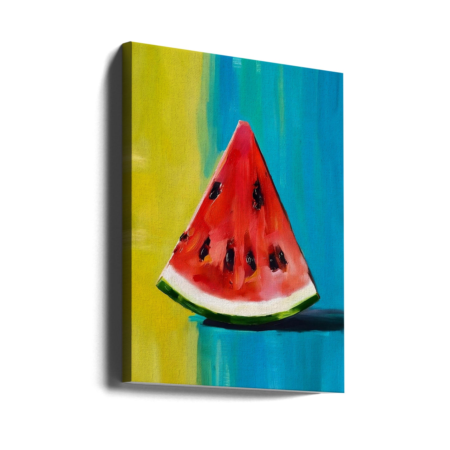 Wassermelonenscheibe | Leinwand