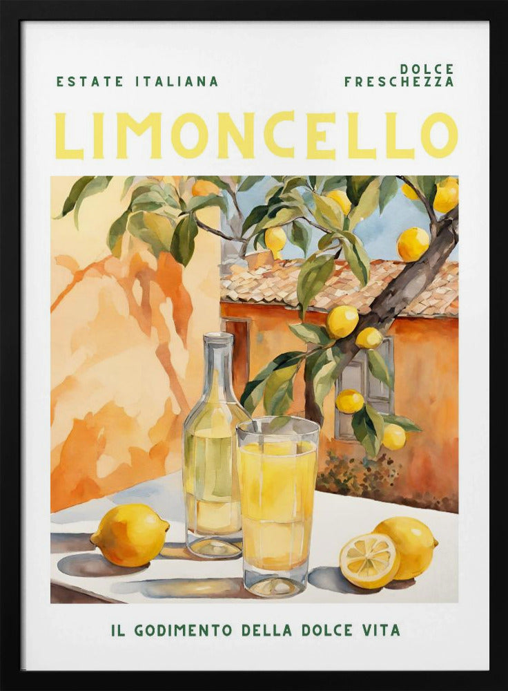 Limoncello, Aquarell, Fresh | Poster
