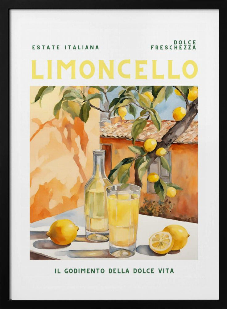 Limoncello, Aquarell, Fresh | Poster