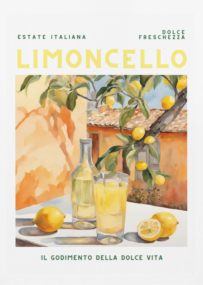 Limoncello, Aquarell, Fresh | Poster