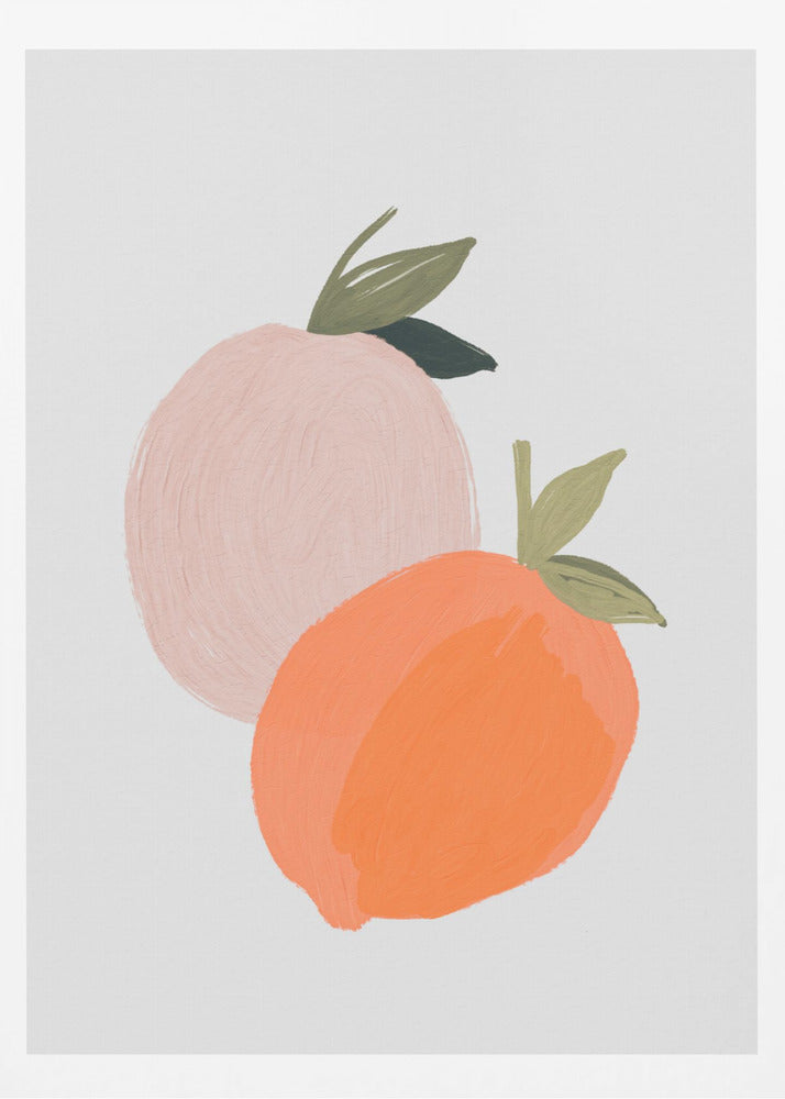 Gemalter Pfirsich | Poster
