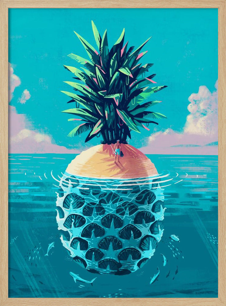 Gestrandet auf Ananasinsel | Poster