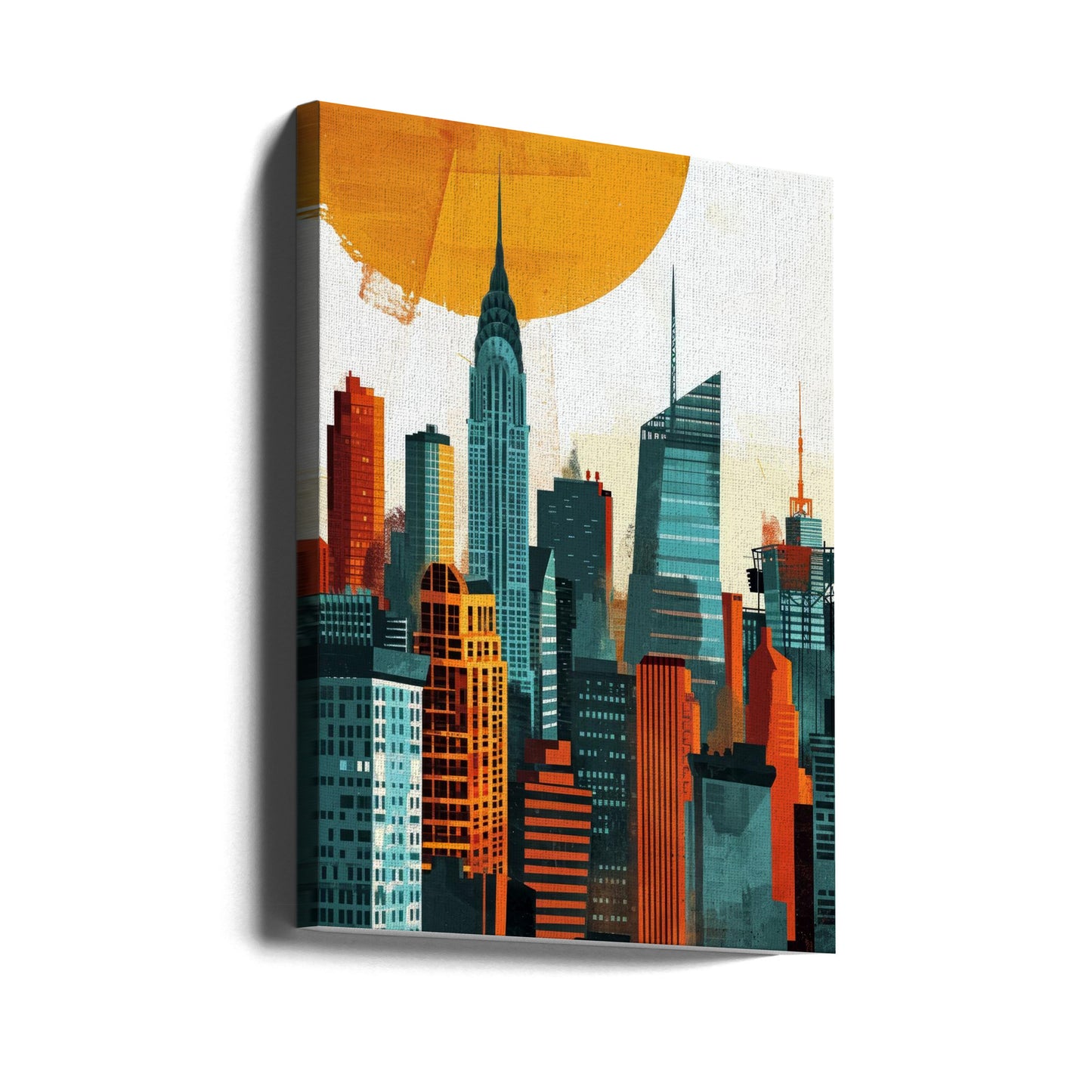 New York City  Watercolor Digital Painting (3) | Canvas