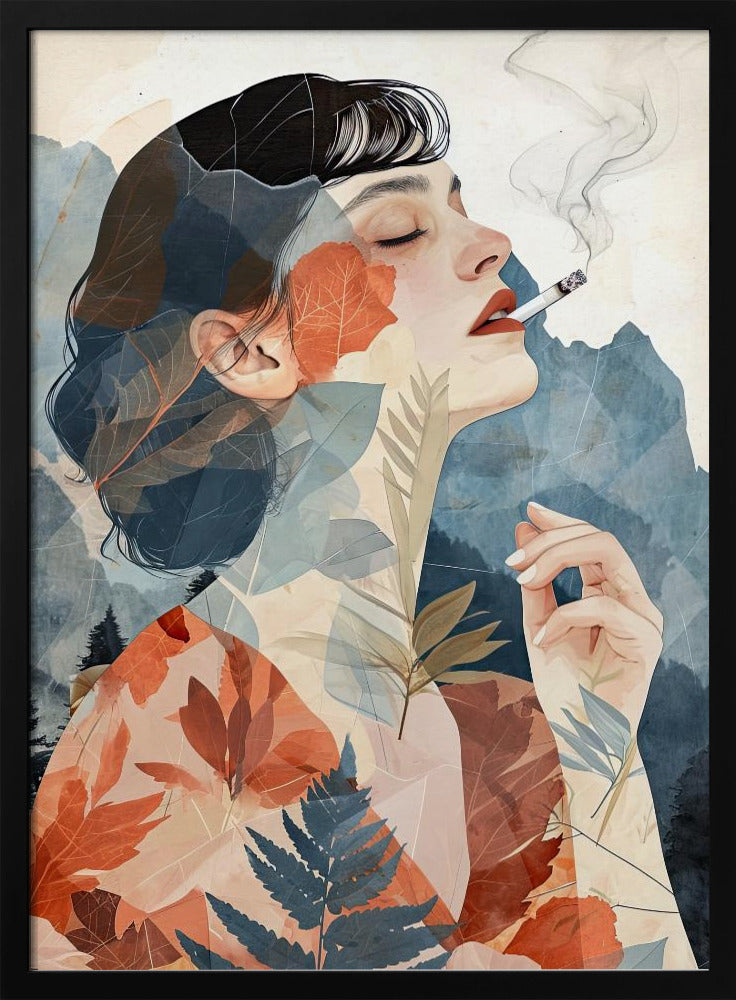 Rauchende Frau Kunst | Poster