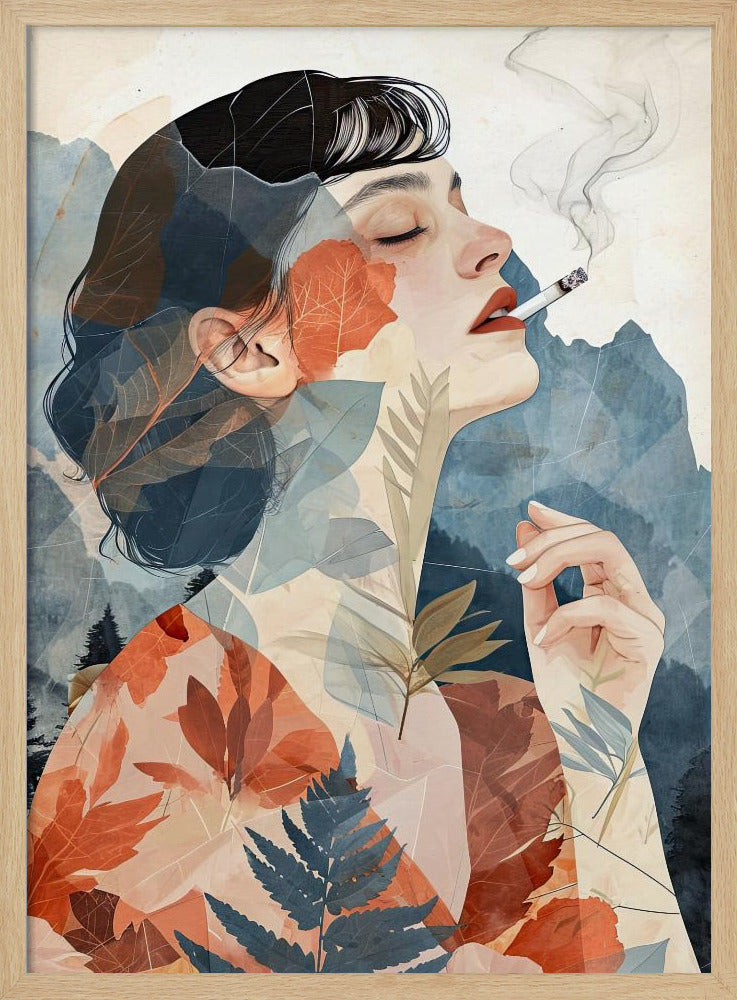 Rauchende Frau Kunst | Poster