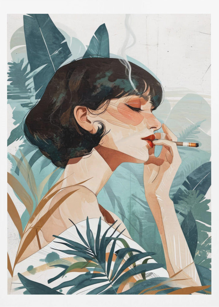 Rauchende Frau | Poster