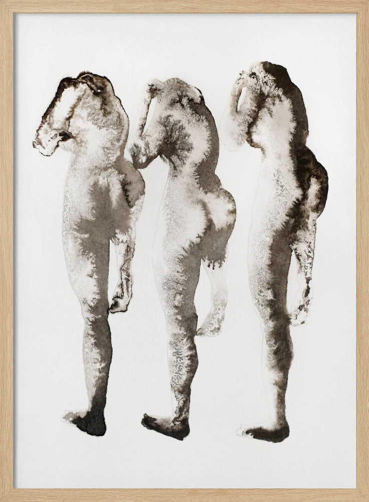 Figurenstudie 3x (nach Muybridge) | Poster