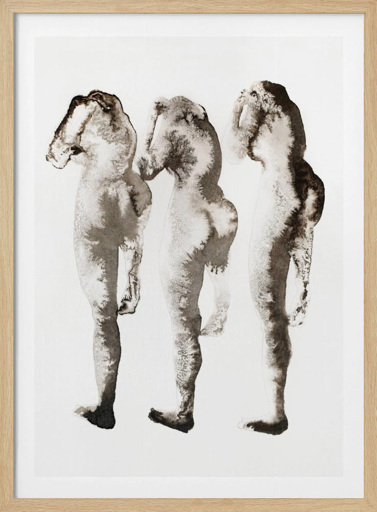 Figurenstudie 3x (nach Muybridge) | Poster