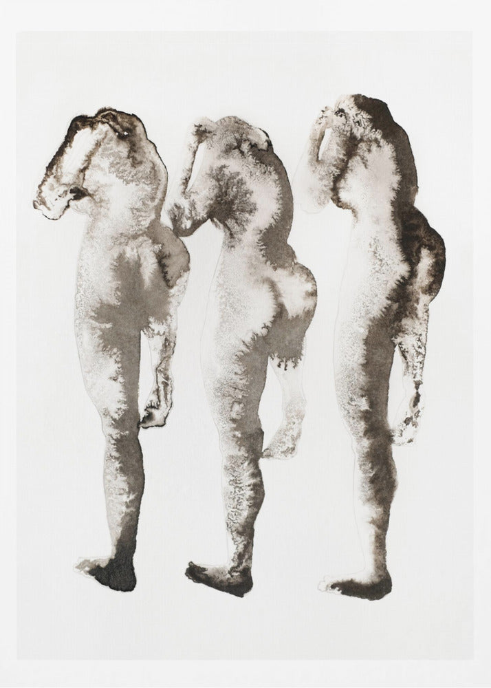 Figurenstudie 3x (nach Muybridge) | Poster