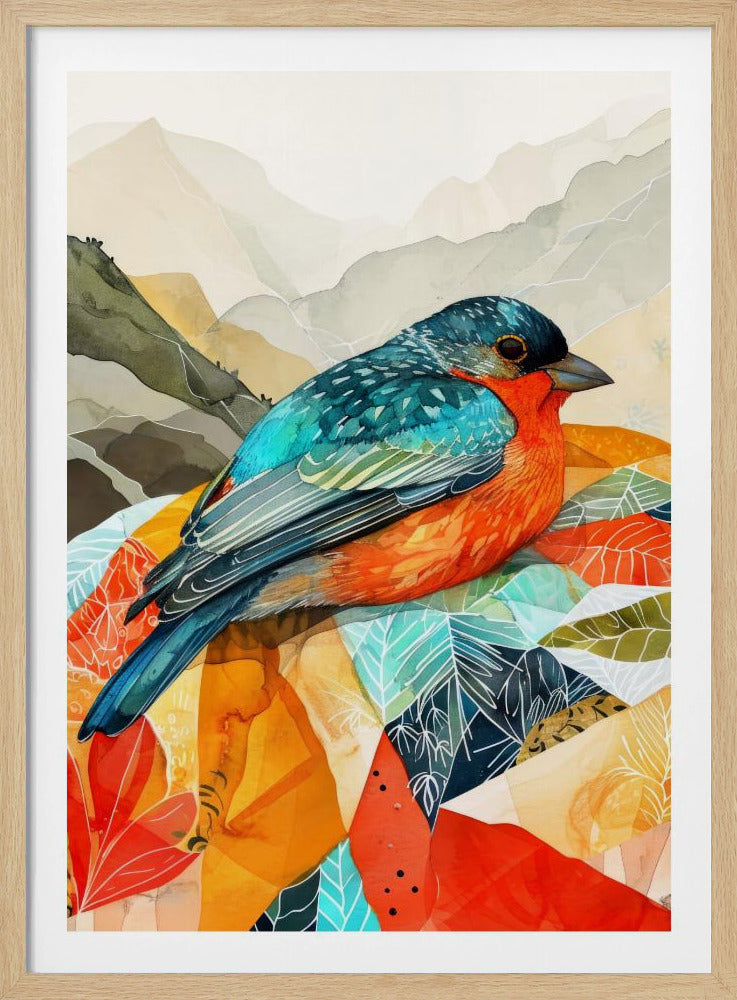 Vogel Aquarell Tier Kunst | Poster