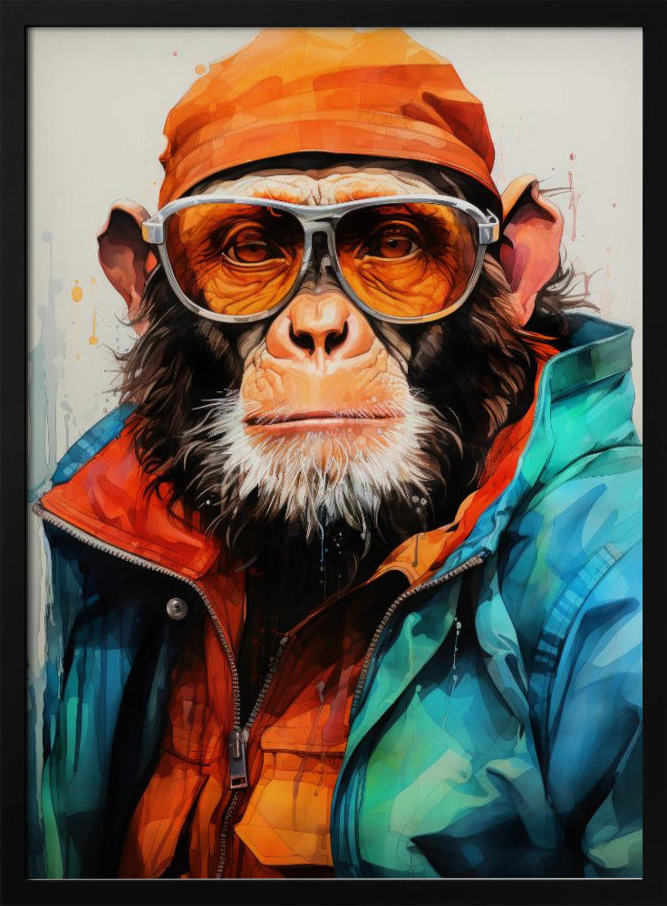 Gorilla Aquarell Tierkunst | Poster