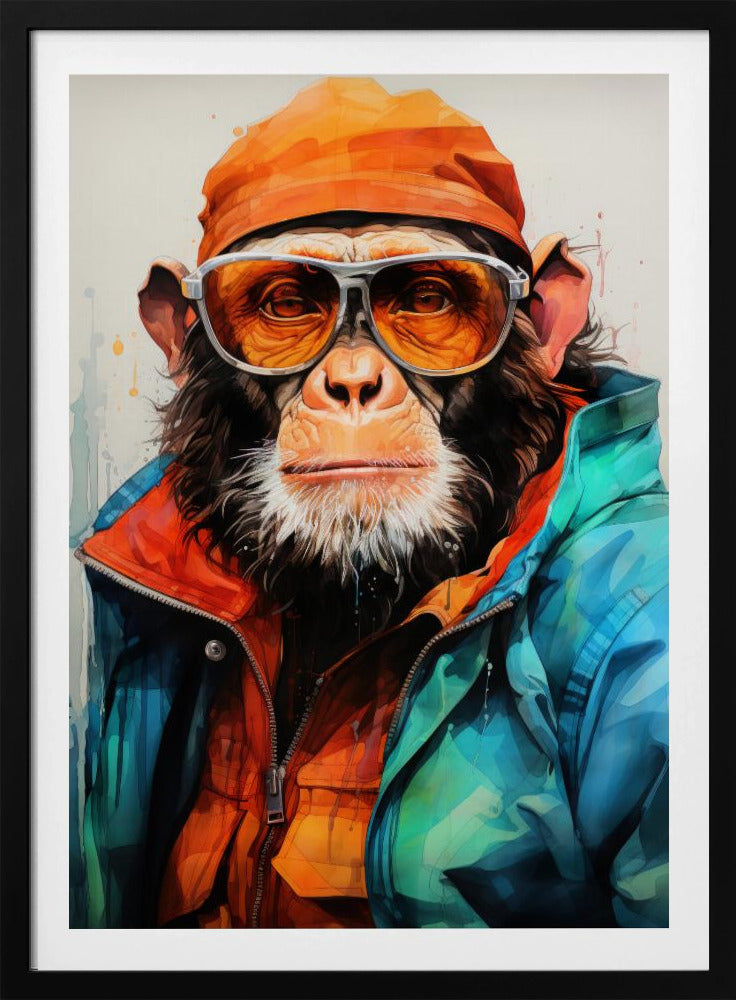 Gorilla Aquarell Tierkunst | Poster