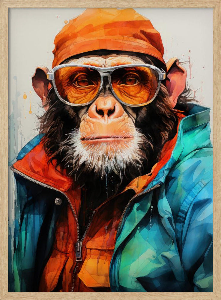 Gorilla Aquarell Tierkunst | Poster
