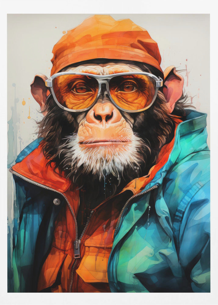 Gorilla Aquarell Tierkunst | Poster