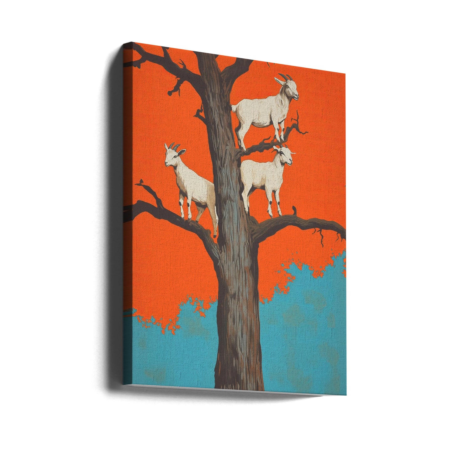 Goats In a Tree | Canvas