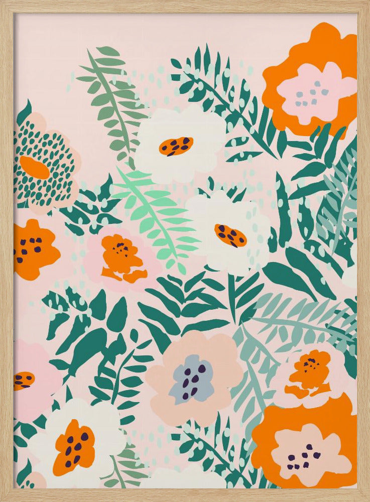 Botanische Dopaminblüten | Poster