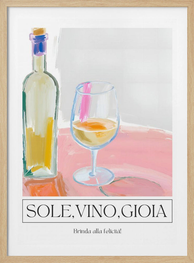 Sole, vino, gioia | Poster