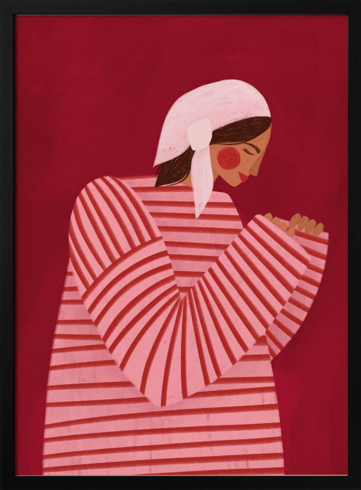 The Woman With the Red Stripes | Poster