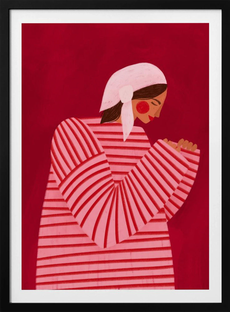 The Woman With the Red Stripes | Poster