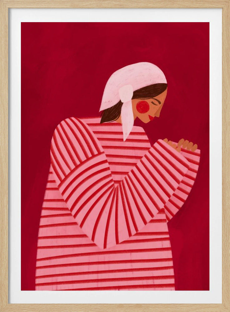 The Woman With the Red Stripes | Poster