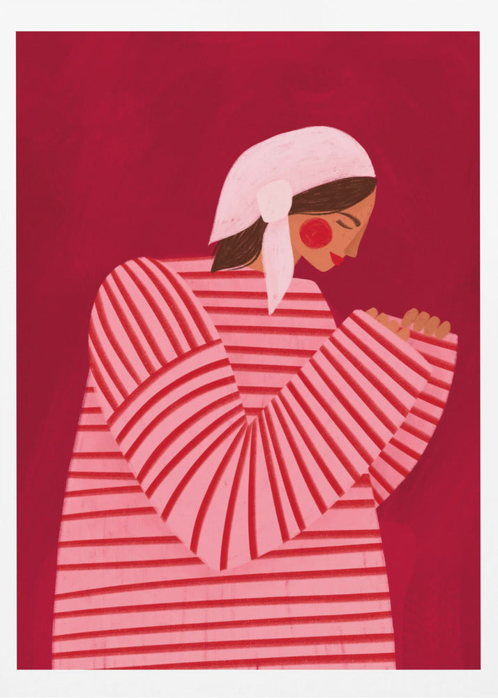 The Woman With the Red Stripes | Poster