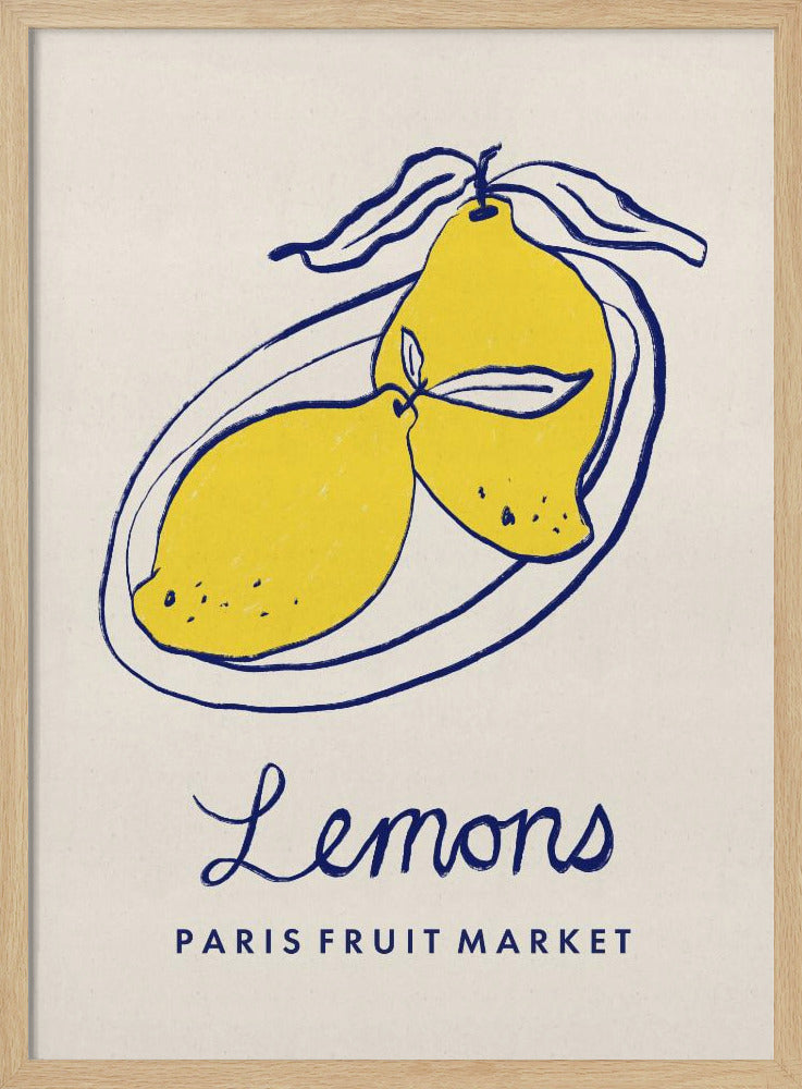 Food Art - Zitronen Pariser Obstmarkt | Poster