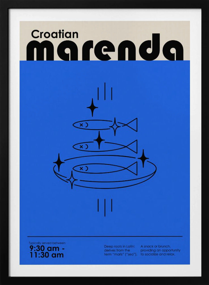 Kroatische Marenda | Poster