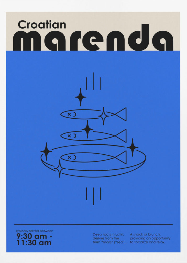 Kroatische Marenda | Poster