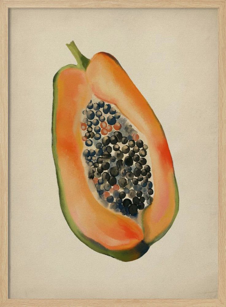 Vintage-Frucht - Papaya | Poster