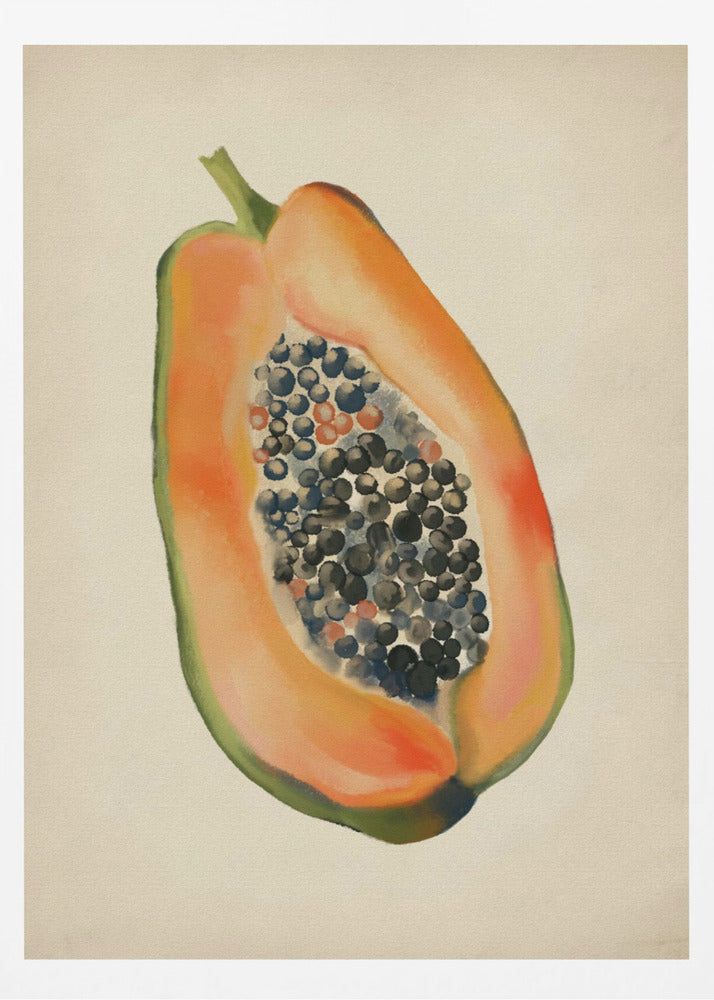 Vintage-Frucht - Papaya | Poster