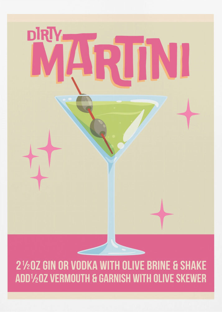 Dirty Martini Cocktail 01.png | Poster