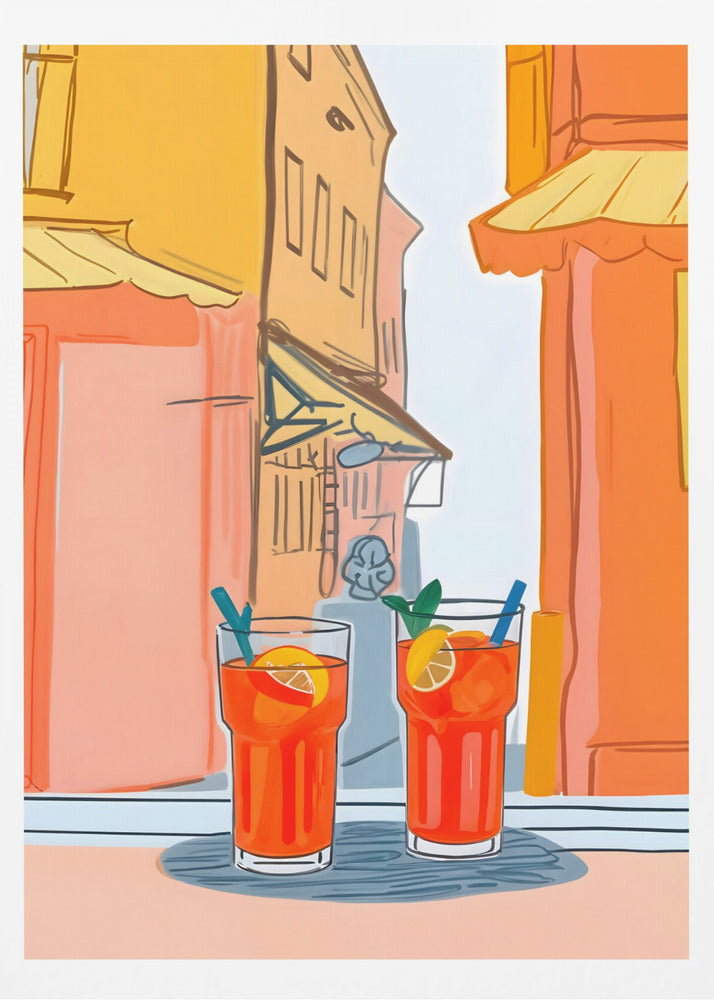Two Aperols Please! | Poster