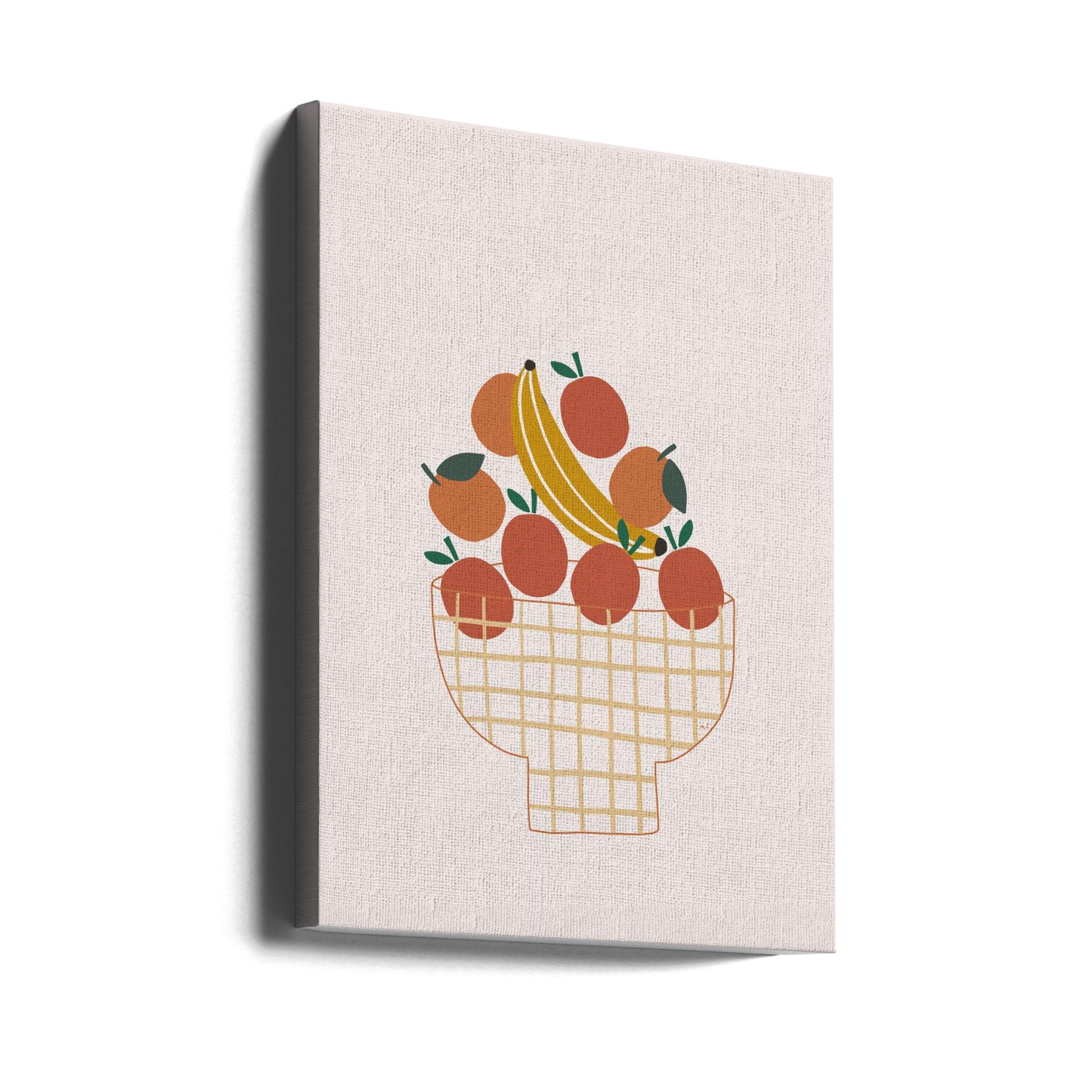 Bunte Obstschale | Leinwand